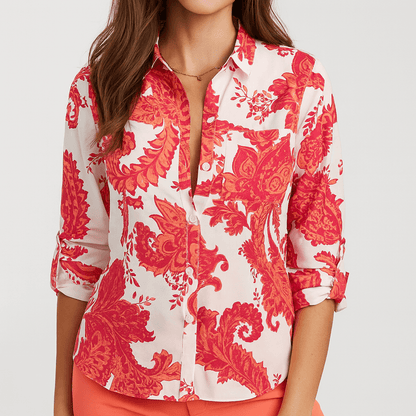 Nordori | Klassisk bluse med struktureret krave