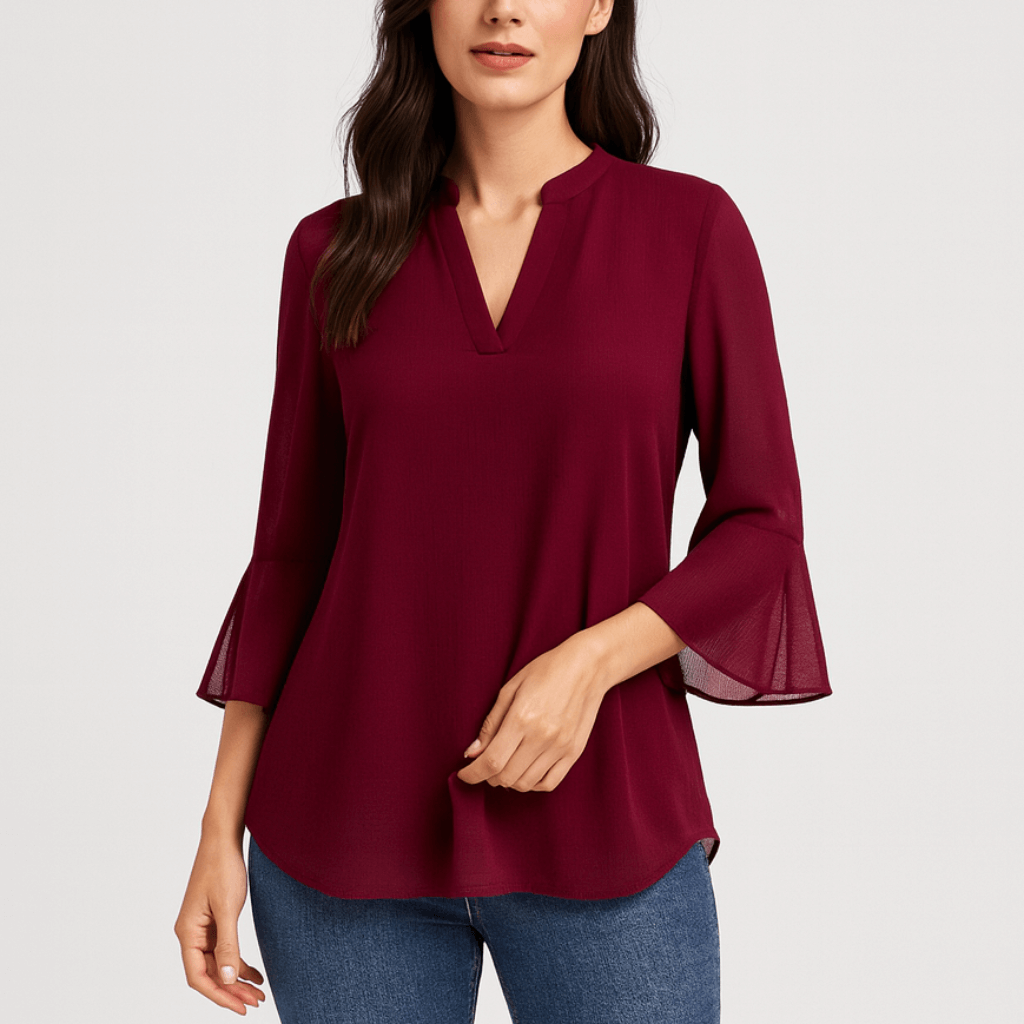 Nordori | Stilfuld løs silhuet bluse