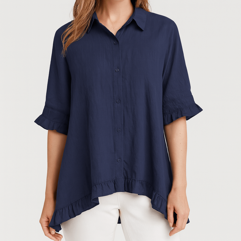 Nordori | Klassisk bluse i bomuldsblanding