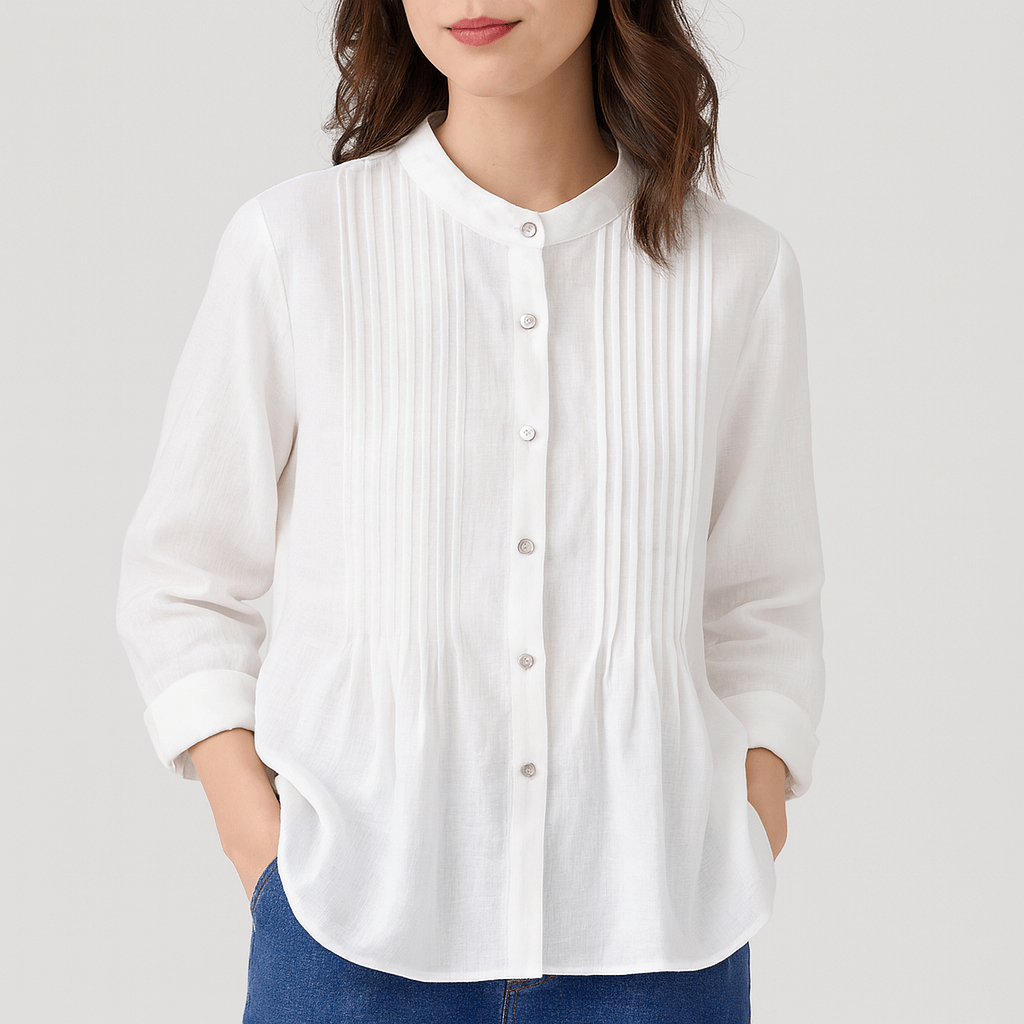 Nordori | Økologisk løstsiddende hørbluse