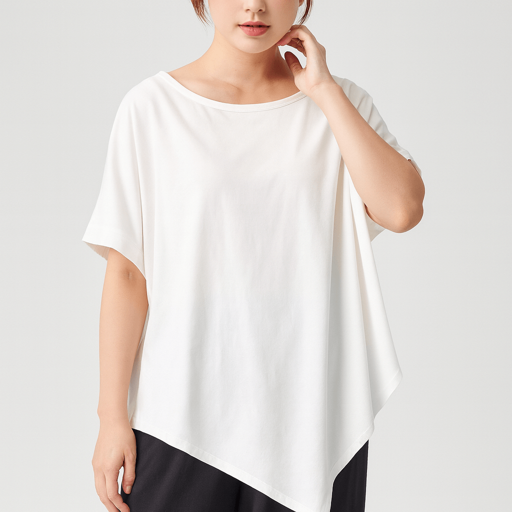 Nordori | Uregelmæssig bluse i bomuld