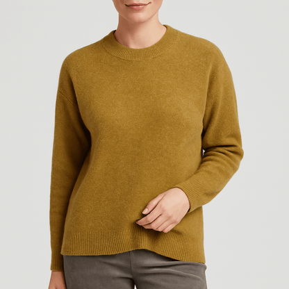 Nordori | Luksuriøs blød rund hals sweater med løs pasform