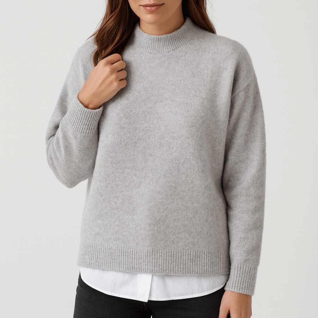 Nordori | Luksuriøs blød rund hals sweater med løs pasform