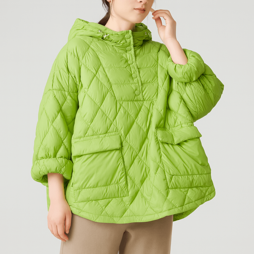 Nordori | Overdimensioneret dun vinterjakke med hætte