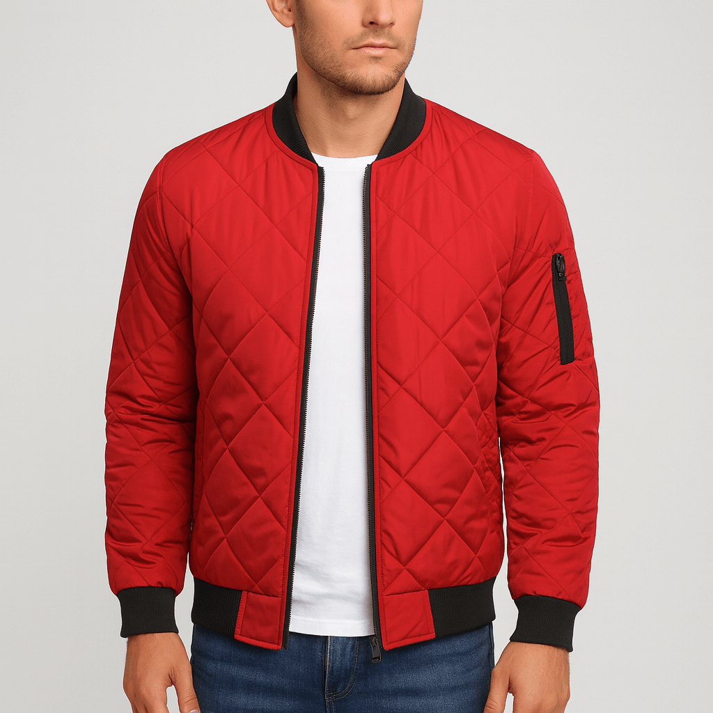 Nordori | Slim-fit bomberjakke med lynlåslommer