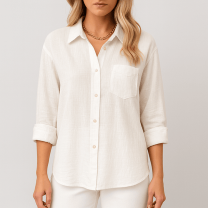 Nordori | Løs bluse i let og åndbart stof