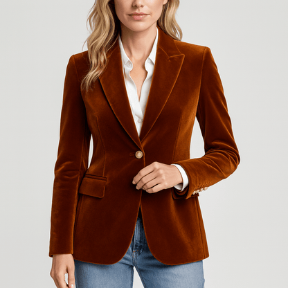 Nordori | Elegant blazer med guldknapper som accent