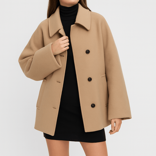 Nordori | Overdimensioneret uldfrakke med lommer