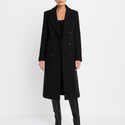 Nordori | Klassisk aftagelig pelskrave, skræddersyet uldfrakke