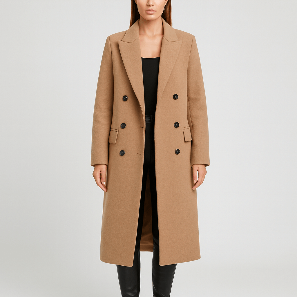 Nordori | Klassisk aftagelig pelskrave, skræddersyet uldfrakke