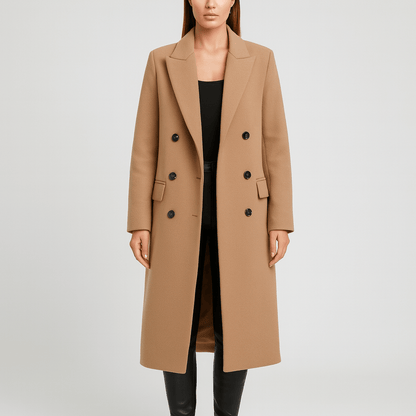 Nordori | Klassisk aftagelig pelskrave, skræddersyet uldfrakke