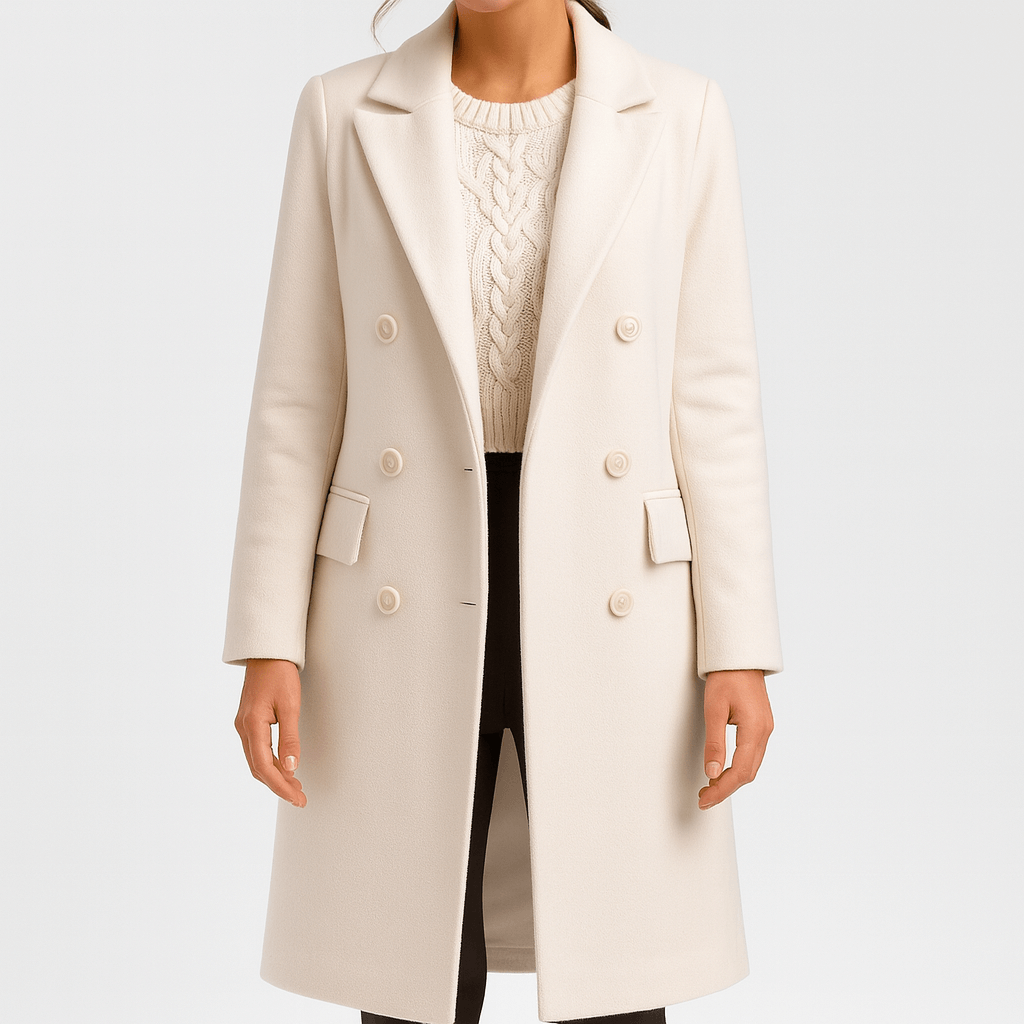 Nordori | Klassisk aftagelig pelskrave, skræddersyet uldfrakke