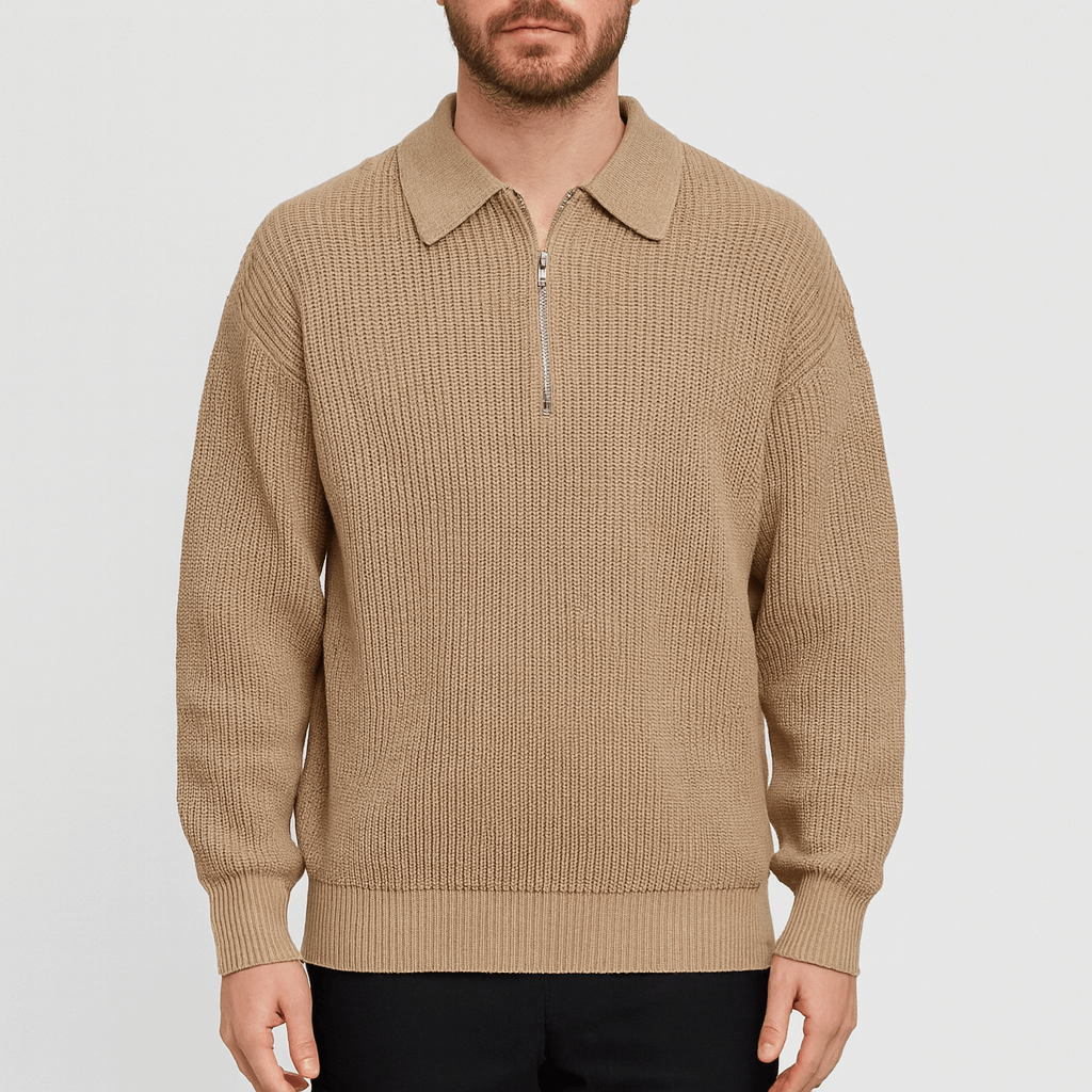 Nordori | Langærmet skjorte med kvart lynlås