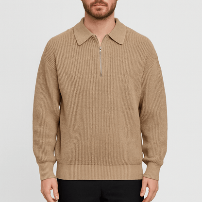 Nordori | Langærmet skjorte med kvart lynlås