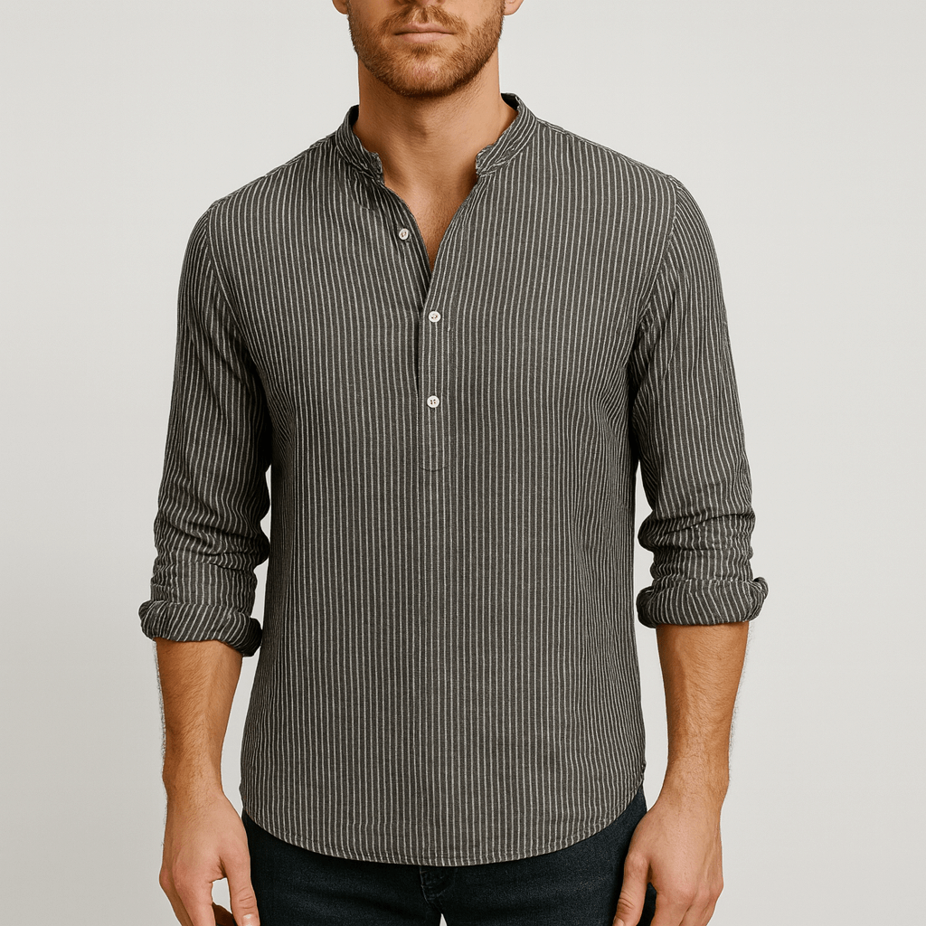 Nordori | Stribet langærmet skjorte