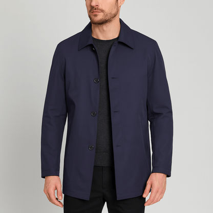 Nordori | Klassisk kort frakke med knapper, skræddersyet snit