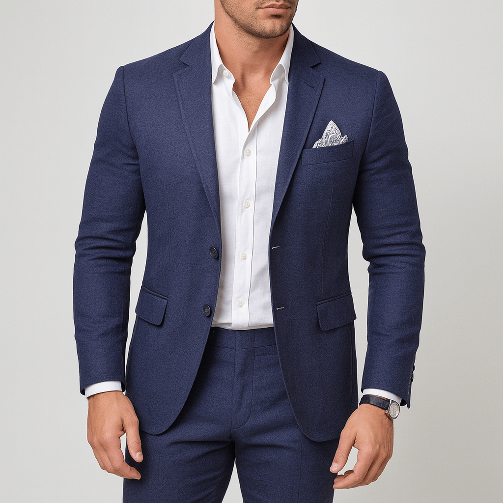 Nordori | Slimfit jakkesæt i hørblanding