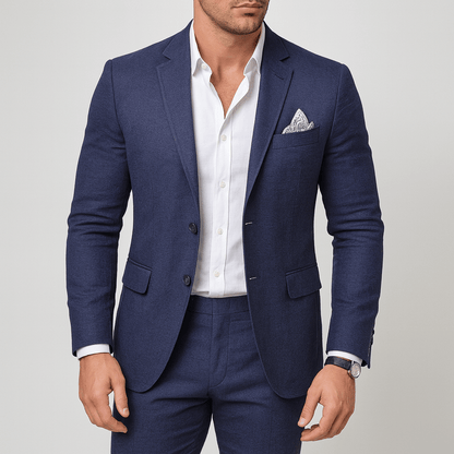 Nordori | Slimfit jakkesæt i hørblanding