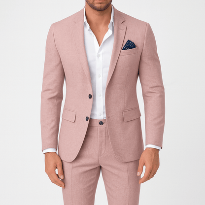 Nordori | Slimfit jakkesæt i hørblanding