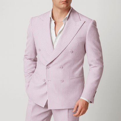 Nordori | Dobbeltradet jakkesæt i åndbar bomulds-seersucker