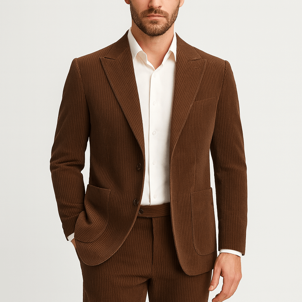 Nordori | Fløjlssæt med 2 dele og spids revers