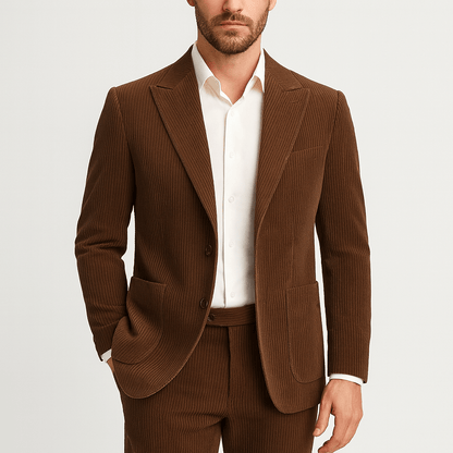 Nordori | Fløjlssæt med 2 dele og spids revers