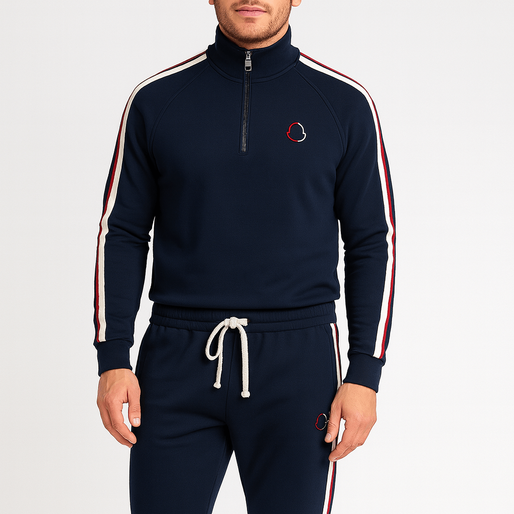 Nordori | Slimfit træningsdragt med kvart lynlås